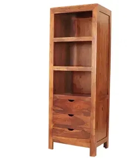 Knižnice Knižnica Amba 65x180x45 z indického masívu palisander