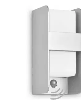 Svietidlá Telefunken 321104TF-Vonkajšie nástenné svietidlo so sen. 1xE27/12W/230V IP44 biela 321104TF