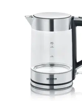 Predlžovacie káble Severin WK 3420 - Rýchlovarná kanvica 1,7 l 2200W/230V nerez/sklo WK 3420