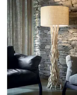Lampy Ideal Lux - Stojacia lampa DRIFTWOOD 1xE27/60W/230V guava 148939