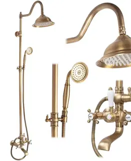 Kúpeľňové batérie REA REA - Sprchový set BERGAMO antique bronze REA-P5002