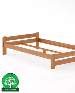 Drevené postele Posteľ borovica LK099–140x200 jelša