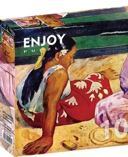1000 dielikov Enjoy Puzzle Paul Gauguin: Tahitské ženy na pláži