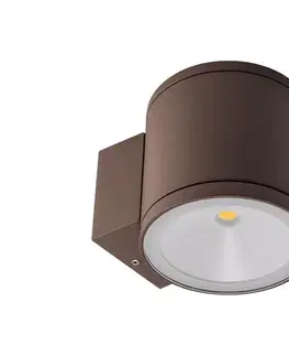 LED osvetlenie Redo 9596 - LED Vonkajšie nástenné svietidlo ETA LED/6W/230V 3000K IP54 hnedá 9596