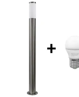 Záhradné lampy  LED Vonkajšia lampa LIVIA 1xE27/7W/230V 4000K IP44 SA0464+BG0216