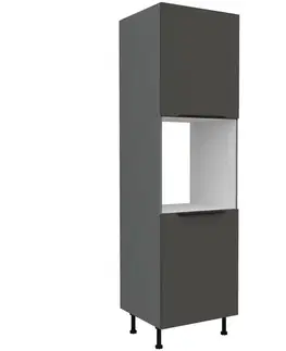 Kuchynské skrinky stojace Kuchynská skrinka Aria-Gr/Ant Anti Fingerprint 60dp-215 2f