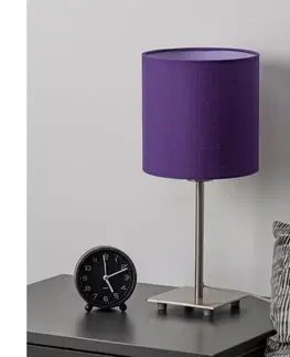 Lampy BRILAGI - LED Stolová lampa NUBILA 1xE27/60W/230V fialová EG32509+BG1580