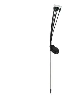 LED osvetlenie  LED Solárne svietidlo MULTI LED/0,06W/1,2V 150 mAh IP44 čierna EKO0618
