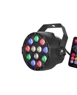 LED osvetlenie  LED Disco reflektor LED/12W/230V multicolor + diaľkové ovládanie T645C
