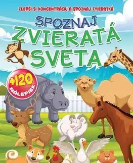 Nalepovačky, vystrihovačky, skladačky Spoznaj zvieratá sveta + 120 nálepiek