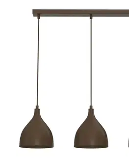 Svietidlá  Luster na lanku NOAK CLASSIC 3xE27/15W/230V hnedý 6237