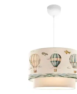 Svietidlá  Detský luster CANDY 1xE27/40W/230V biela/pestrofarebná 780SGN4717