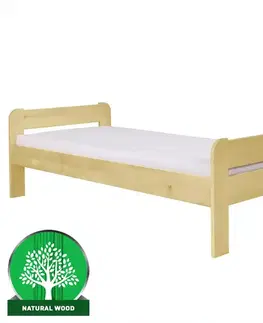 Drevené postele Posteľ Alex 90x200 borovica surová