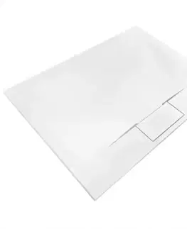 Sprchové vaničky Vanička obdĺžniková Bazalt Long white 80x120