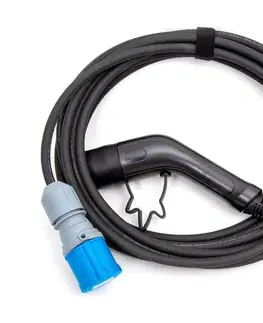 Predlžovacie káble  Nabíjací kábel typ 2, 7 m, 3,6 kW, 16 A pre elektro obytné vozidlá EV_T2CEE7M