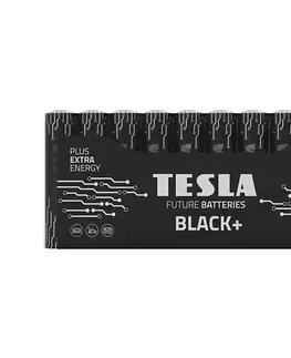 Predlžovacie káble Tesla Batteries - 10 ks Alkalická batéria AAA BLACK+ 1,5V 1200 mAh 8594183396682