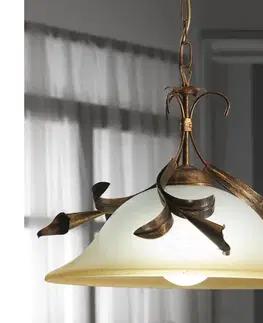 Svietidlá ONLI - Luster na reťazi LUCREZIA 1xE27/22W/230V bronzová 4722/SMB