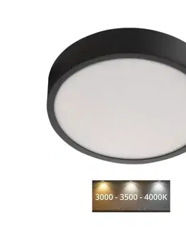 Svietidlá  LED Stropné svietidlo LED/21W/230V 3000/3500/4000K pr. 22,5 cm čierna ZM5343