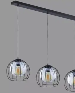 Moderné lampy do obývačky Luster Universo black 4483 LW3