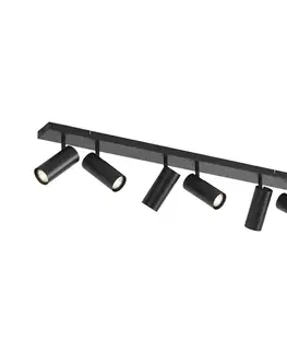 Stropné osvetlenie Moderné stropné svietidlo čierne 102 cm 6-svetiel nastaviteľné - Renna