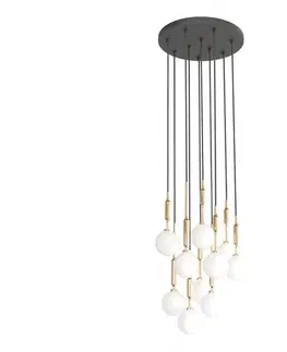 Svietidlá Open Design OR85365 - Luster na lanku ERO 10xG9/8W/230V zlatá OR85365