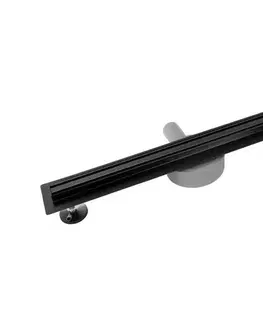 Svietidlá REA-G2710 - Odtokový žľab NEOX SLIM 80 cm nerezová oceľ/čierna REA-G2710