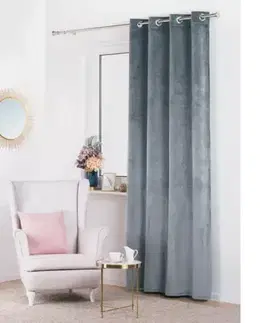 Závesy do spálne Záves VELVET 140X260 šedá