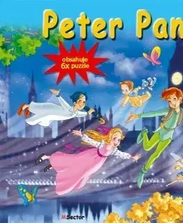 Leporelá, krabičky, puzzle knihy Peter Pan (Obsahuje 6x puzzle)