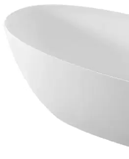 Vane POLYSAN - NOYA voľne stojaca vaňa 170x76x56cm, solid surface, biela mat 92330