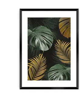 Obrazy Plagát Golden Leaves I