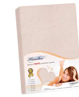Plachty Bellatex Froté prestieradlo Kamilka púdrová ružová, 120 x 200 cm