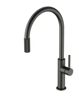 Kuchynské drezy OMNIRES OMNIRES - SWITCH drezová batéria so sadou filtra D1, grafit SW9057-FD1GR