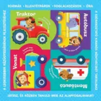 Nalepovačky, vystrihovačky, skladačky Puzzle-könyvek - formák, ellentétpárok, foglalkozások, óra