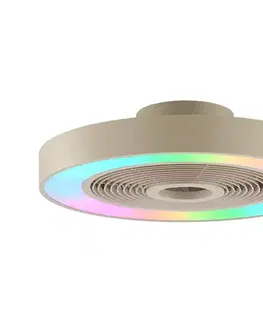 Ventilátory Brilliant - LED RGBW stropné svietidlo s látorom CATANIA LED/37W/230V béžové + diaľkové ovládanie G81205/09