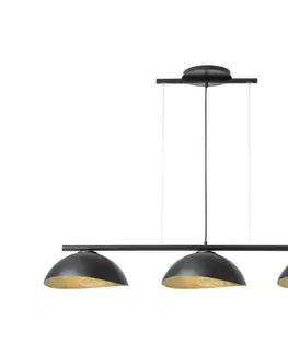 Svietidlá  Luster na lanku SOLAR 3xE27/60W/230V čierna 40579
