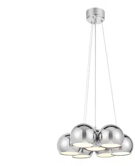 Svietidlá Markslöjd 109167 - Závesné svietidlo na lanku CUPOLO 7xE14/40W/230V Ø 45 cm lesklý chróm 109167