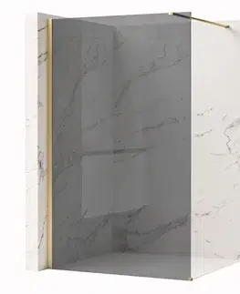 Sprchové dvere REA/S - Sprchová zástena Flexi Grey / Brush Gold 110 KPL-K99283