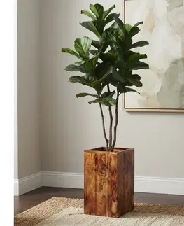 Doplnky Kvetináč Kali indický masív palisander