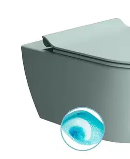 Záchody GSI - PURA závesná WC misa, Swirlflush, 36x55cm, ghiaccio dual-mat 881515