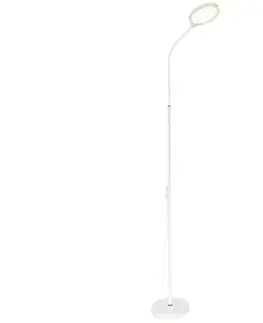Lampy Zuma Line SM-609-WH - LED Stmievateľná stojacia lampa LED/10W/230V biela SM-609-WH
