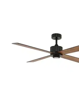 Ventilátory Lucci air 213170 - LED Stropný látor NEWPORT wenge/hnedá + diaľkové ovládanie 213170