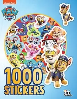 Nalepovačky, vystrihovačky, skladačky 1 000 samolepiek v zošite Labková patrola