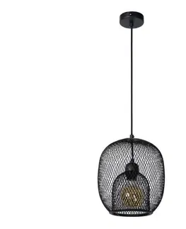 Svietidlá Lucide 78396/01/30 - Luster na lanku JERREL 1xE27/40W/230V čierna 78396/01/30