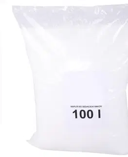Sedacie vaky KONDELA EPS 100 náplň do sedacích vakov biela