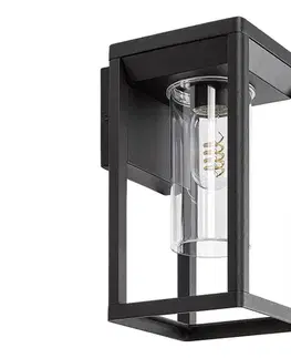 Svietidlá Rabalux 77085 - Vonkajšie nástenné svietidlo ZERNEST 1xE27/15W/230V IP54 čierna 77085