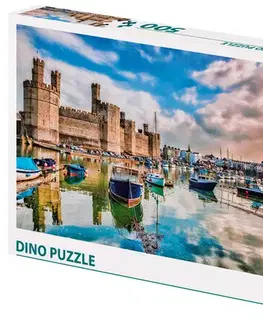 500 dielikov Dino Toys Puzzle Caernarfon Castle 500 Dino