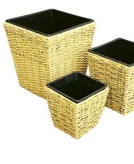 Záhrada Prútený kvetináč 26.5x26.5x29