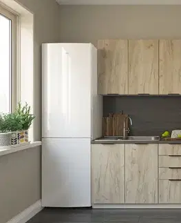 Kuchynské linky LOTUS jednoduchá kuchynská linka 240 cm, kašmír-kraft sivý