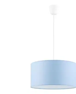 Svietidlá  Luster na lanku RONDO KIDS 1xE27/15W/230V modrá 3232