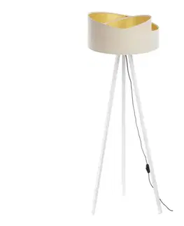 Lampy  Stojacia lampa GALAXY 1xE27/60W/230V krémová/biela AS0465+BS0391